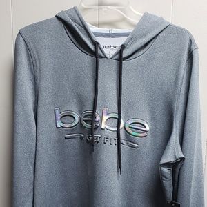 bebe Active sweater color gray.